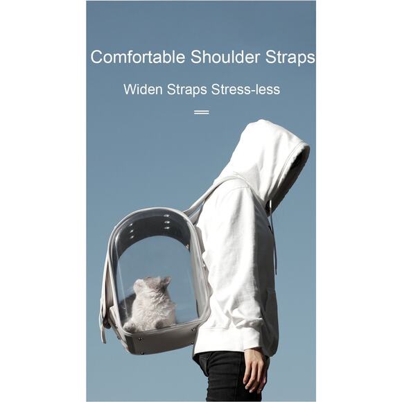 Pet Cat Dog Backpack Carrier With Clear View - Picture 8 of 10